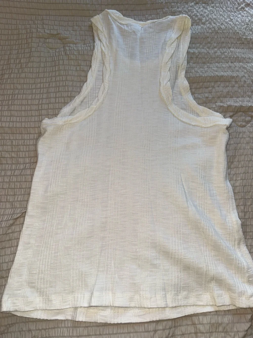 Maeve Crean Ribbed Cutaway Twisted Seam Tank medium - Picture 4 of 4